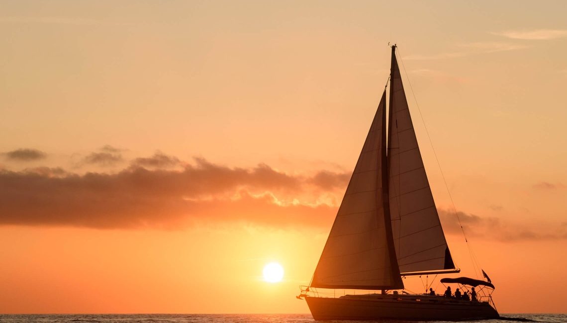 Santorini Sunset Sailing Cruise New Photo