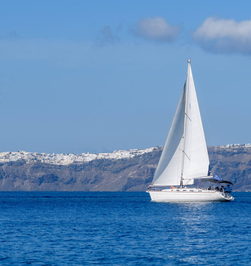Sailing Santorini